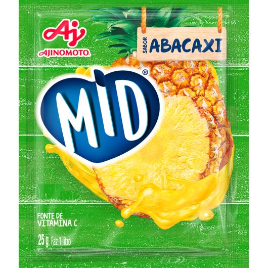 Refresco em pó Mid abacaxi 25g - Imagem em destaque