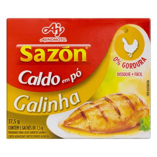 Caldo em Pó Galinha Sazón Caixa 37,5g 5 Unidades - Imagem em destaque