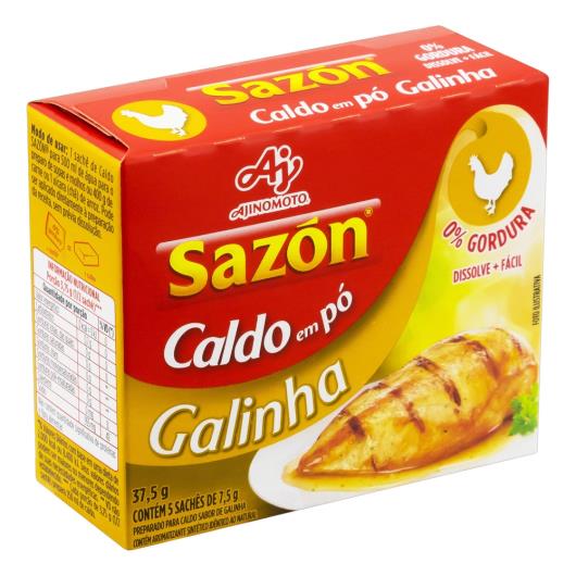 Caldo em Pó Galinha Sazón Caixa 37,5g 5 Unidades - Imagem em destaque