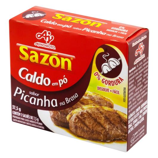 Caldo em Pó Picanha na Brasa Sazón Caixa 37,5g 5 Unidades - Imagem em destaque