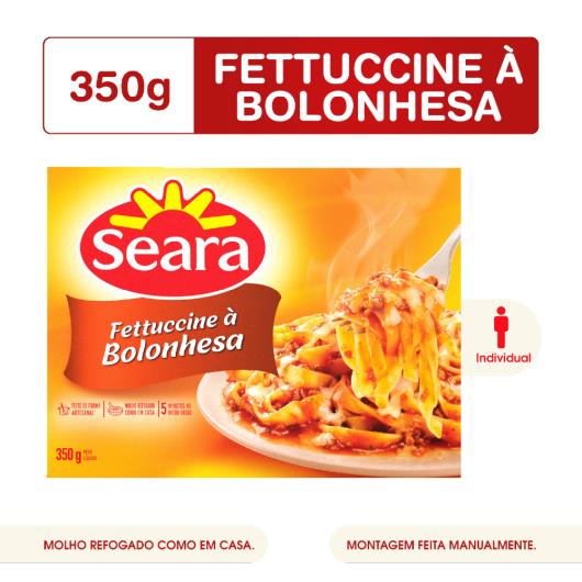 Fettuccine bolonhesa menu Gourmet Seara 350g - Imagem em destaque