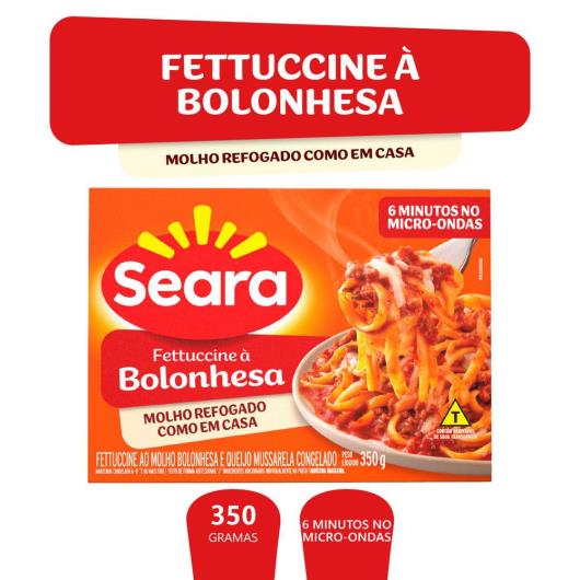 Fettuccine bolonhesa menu Gourmet Seara 350g - Imagem em destaque