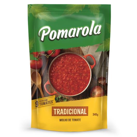 Molho de tomate Pomarola tradicional sachê 340g - Imagem em destaque