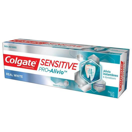 Creme Dental Colgate Sensitive Pro-Alívio Real White 110g - Imagem em destaque