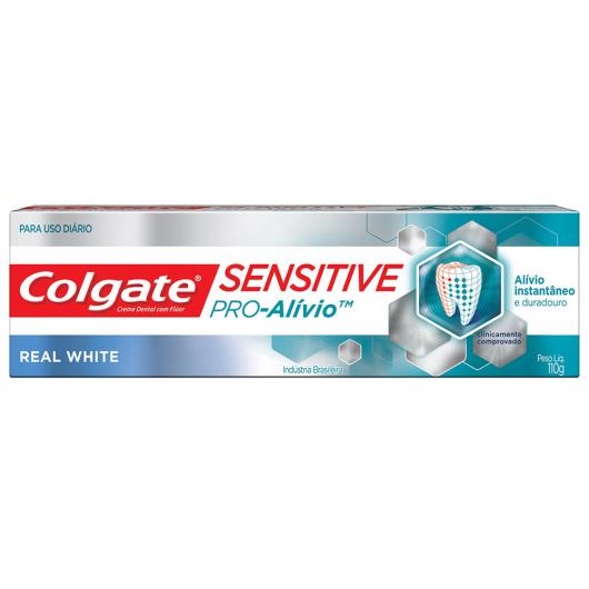 Creme Dental Colgate Sensitive Pro-Alívio Real White 110g - Imagem em destaque