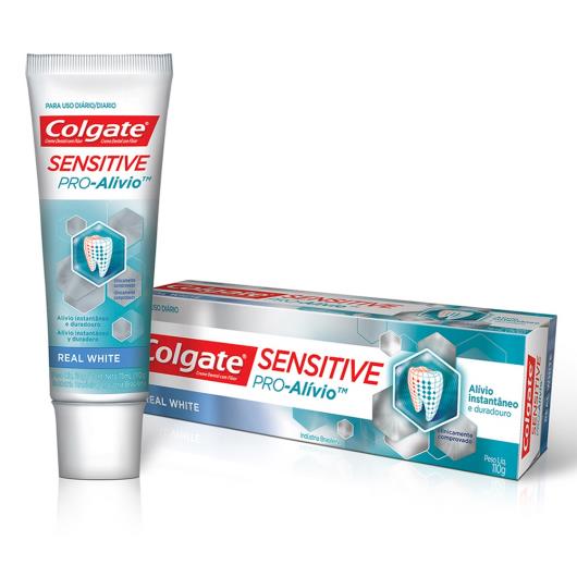 Creme Dental Colgate Sensitive Pro-Alívio Real White 110g - Imagem em destaque