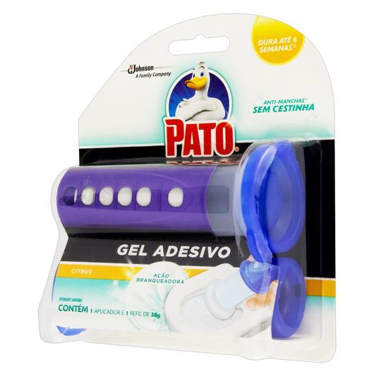 Detergente Sanitário Gel Adesivo com Aplicador Ação Branqueadora Citrus Pato 38g - Imagem em destaque