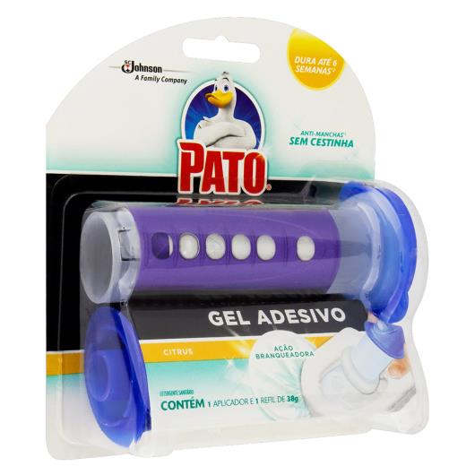 Detergente Sanitário Gel Adesivo com Aplicador Ação Branqueadora Citrus Pato 38g - Imagem em destaque