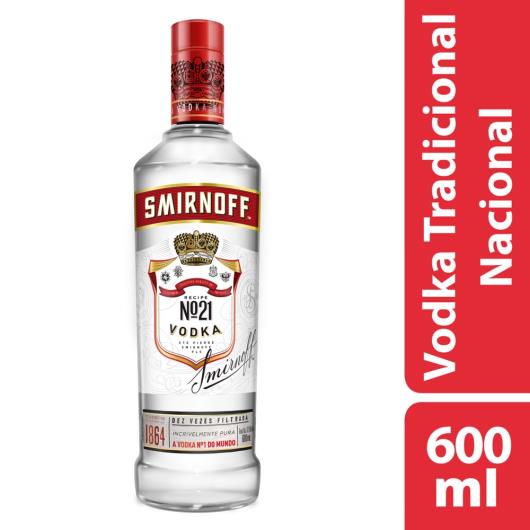 Vodka Destilada Smirnoff Garrafa 600ml - Imagem em destaque