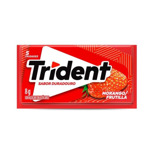 Chiclete Trident Morango 8g - Imagem em destaque