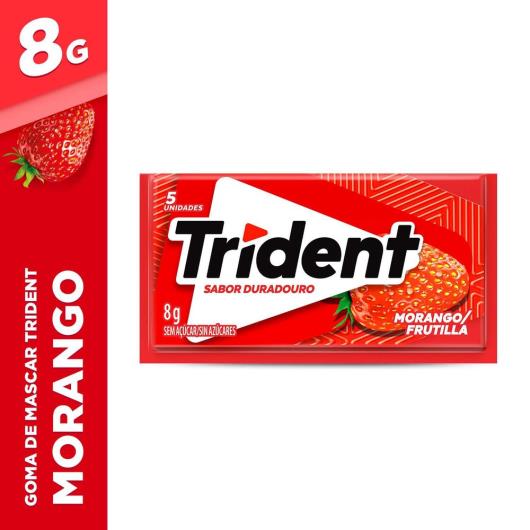 Chiclete Trident Morango 8g - Imagem em destaque