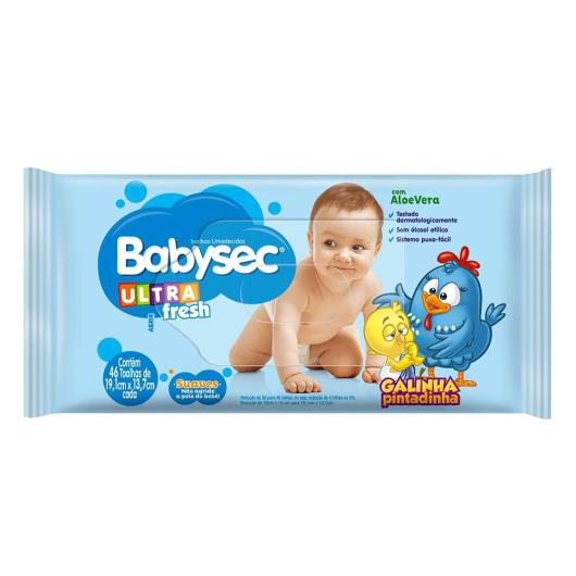 TOALHA UMEDECIDA BABYSEC GALINHA PINTADINHA ULTRAFRESH 46 UNIDS - Imagem em destaque