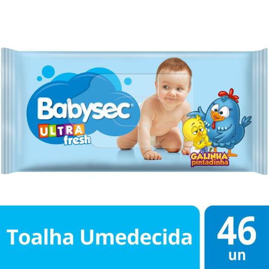 TOALHA UMEDECIDA BABYSEC GALINHA PINTADINHA ULTRAFRESH 46 UNIDS - Imagem em destaque