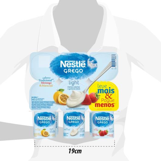 Iogurte Grego Nestlé Light 3 Sabores 540g - Imagem em destaque
