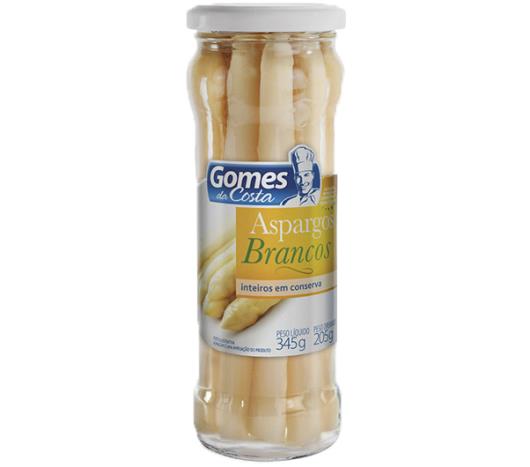 Aspargo Gomes da Costa em conserva branco inteiro vidro 345g - Imagem em destaque