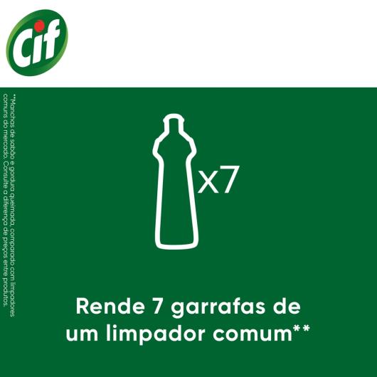 CIF Cremoso Limpeza Milagrosa produto de limpeza de casa milagroso CIF Limão remove 100% da sujeira difícil sem esforço 450 ml - Imagem em destaque