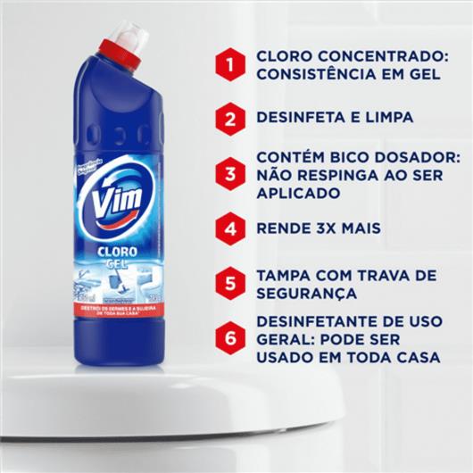 Cloro gel Vim original 750ml - Imagem em destaque