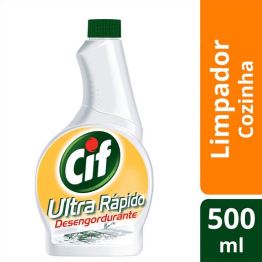 Refil Limpador Cif Ultra rápido desengordurante 500ml - Imagem em destaque