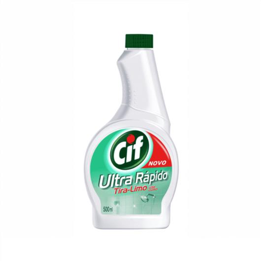 Refil Limpador CIF Ultra Rápido Tira-Limo Com Cloro 500 ML - Imagem em destaque