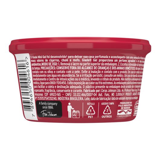 Odorizador de Ambiente Gel Frutas e Flores Vibrantes Glade Pote 70g - Imagem em destaque