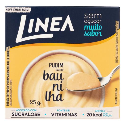 Pó para Pudim Baunilha Zero Açúcar Linea Caixa 25g - Imagem em destaque