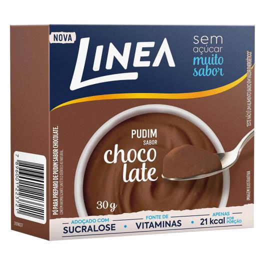 Pó para Pudim Chocolate Zero Açúcar Linea Caixa 30g - Imagem em destaque