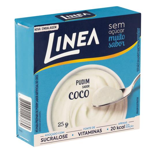 Mistura em pó para pudim Linea sabor coco zero açúcar 25g - Imagem em destaque