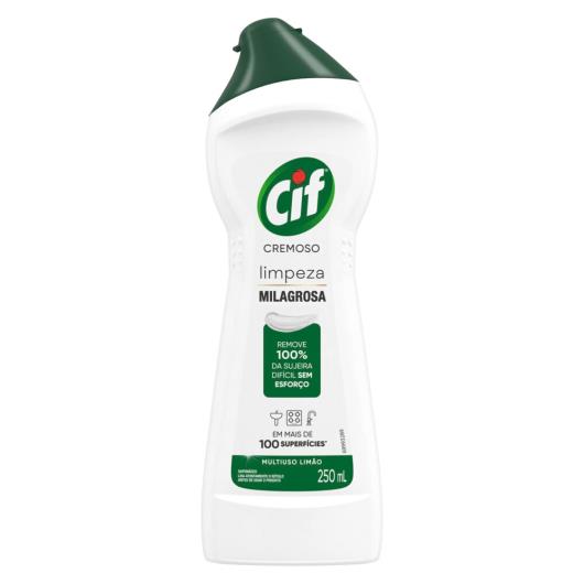 CIF Cremoso Limpeza Milagrosa Limão para casa 250 ml - Imagem em destaque