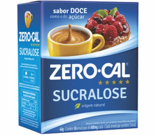 Zero-Cal Sucralose Adoçante em Pó 50 sachês - Imagem em destaque