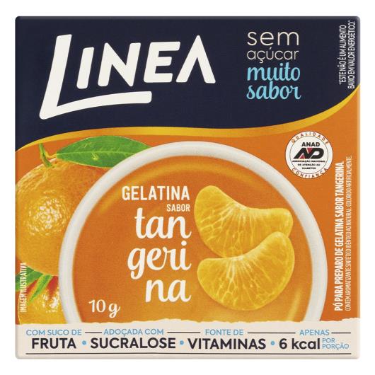 Gelatina Pó Tangerina Zero Açúcar Linea Caixa 10g - Imagem em destaque