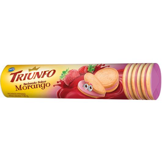 Biscoito Triunfo Recheado de Morango 120g - Imagem em destaque