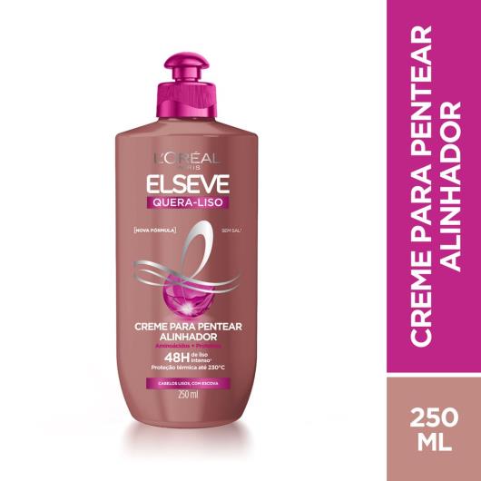 Creme para pentear Elseve quera liso MQ 250ml - Imagem em destaque