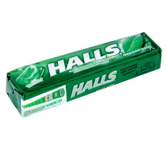 Bala Halls Menta-Lyptus 10 unidades 34g - Imagem em destaque
