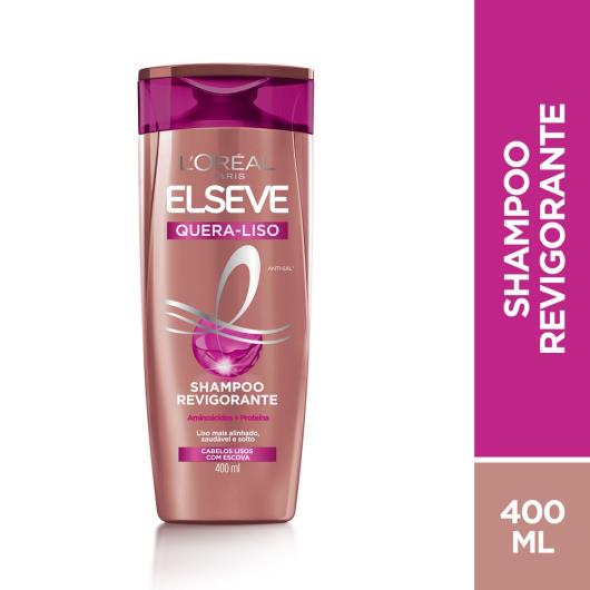 Shampoo Elseve quera liso MQ reconstituinte 400ml - Imagem em destaque