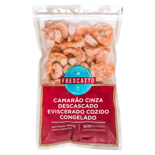 Camarão Cinza Descascado Pré-Cozido Congelado 35/50 Frescatto Pacote 400g - Imagem em destaque