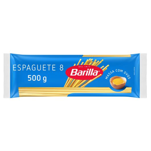 Massa com ovos espaguete n°8 Barilla 500g - Imagem em destaque