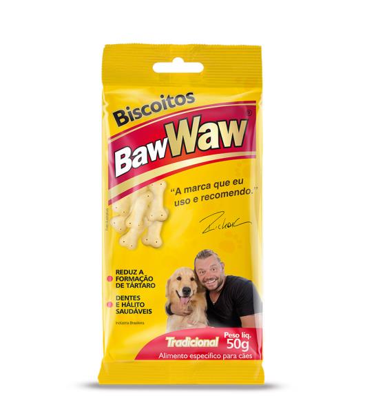 Alimento para cães biscoito tradicional Baw Waw 50g - Imagem em destaque