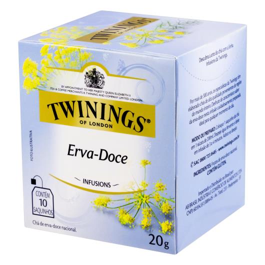 Chá Erva-Doce Twinings Infusions Caixa 20g 10 Unidades - Imagem em destaque