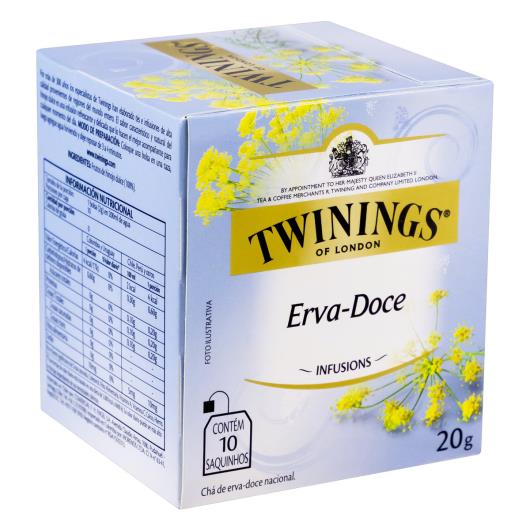 Chá Erva-Doce Twinings Infusions Caixa 20g 10 Unidades - Imagem em destaque