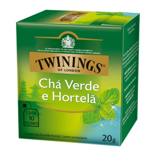 Chá Twinings verde e  hortelã 20g - Imagem em destaque