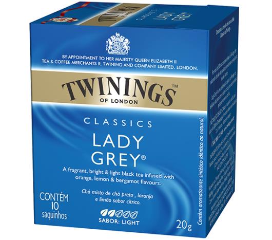 Chá preto classics lady grey Twinings 20g - Imagem em destaque