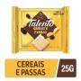 Chocolate GAROTO TALENTO Branco com Cereais e Passas 25g