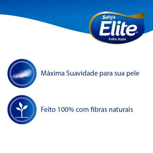 LENÇO DE PAPEL ELITE SOFTY'S MÁXIMA SUAVIDADE L4P3 PACOTES COM 15fls CADA - Imagem em destaque