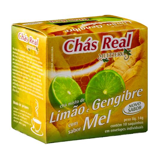 Chás Real Multiervas Limão e Gengibre com Mel 14g - Imagem em destaque