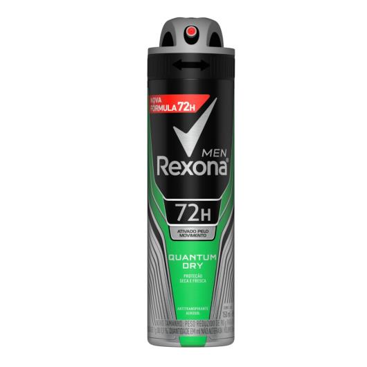 Antitranspirante Aerossol Quantum Dry Rexona Men 150ml - Imagem em destaque