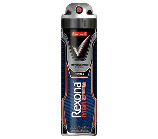 Desodorante Rexona antitranspirante aerosol men superhero 90g - Imagem em destaque