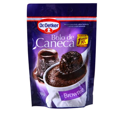 Mistura para bolo de caneca Oetker sabor brownie  70g - Imagem em destaque