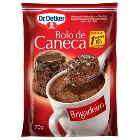 Mistura para bolo de caneca Dr. Oetker sabor brigadeiro 70g - Imagem em destaque