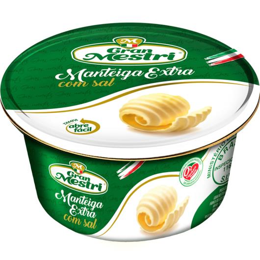 Manteiga extra com sal Gran Mestri lata 200g - Imagem em destaque