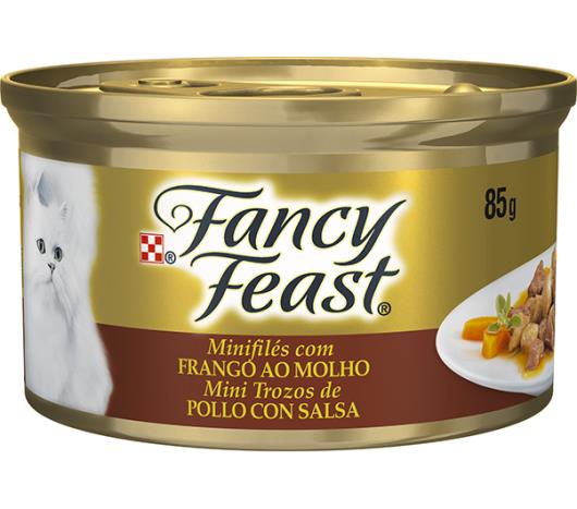 Alimento para gatos Fancy Feast sabor frango ao molho 85g - Imagem em destaque